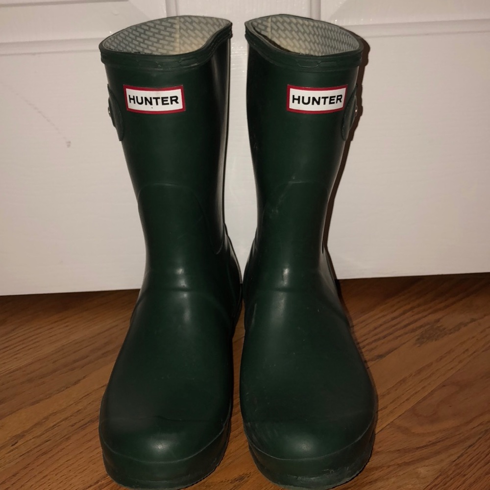 Short Green Hunter Boots
